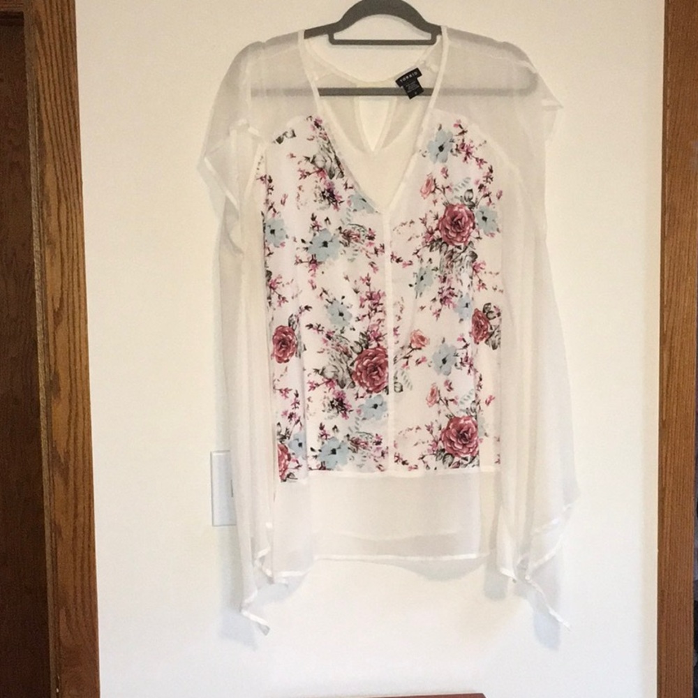 Flowy chiffon floral Torrid blouse
